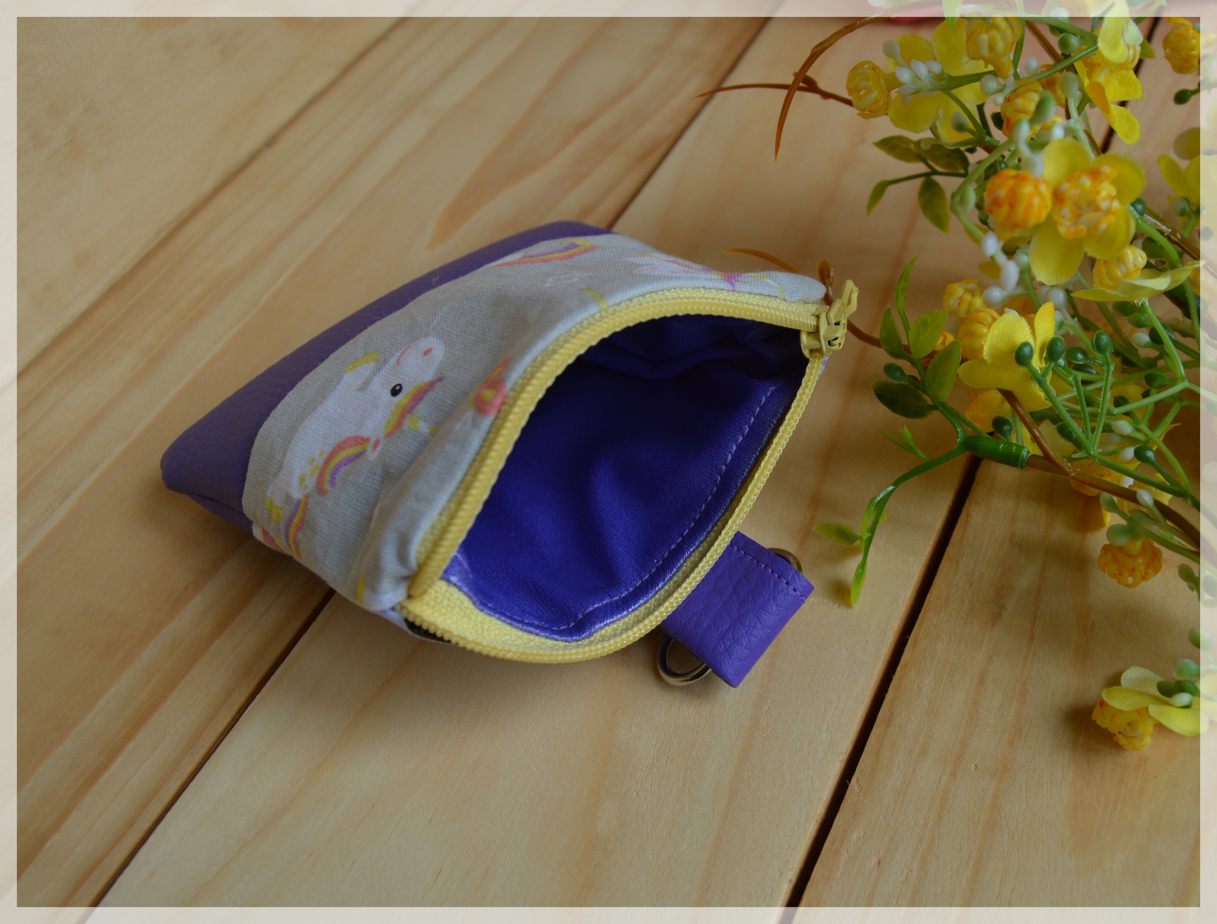 pochette friandises calissa gris violet 3