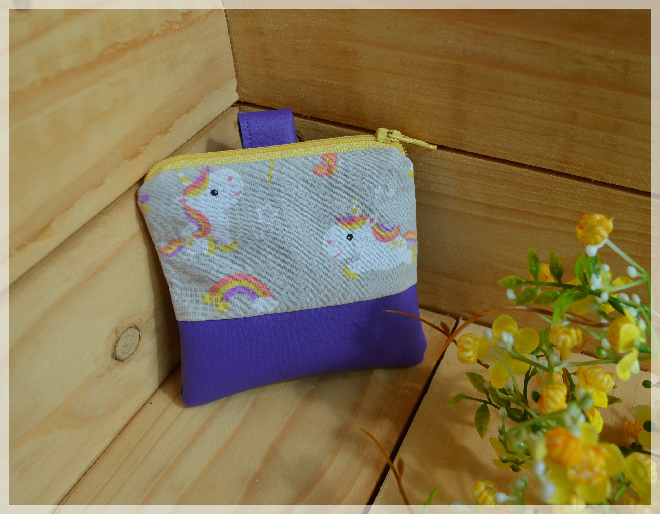 pochette friandises calissa gris violet 1