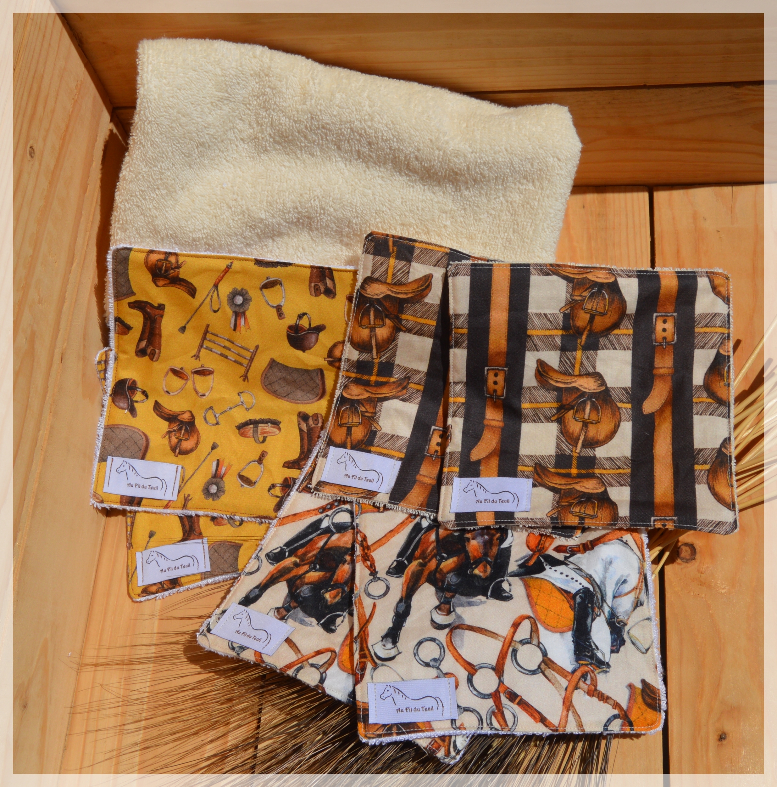 serviette beige lingettes