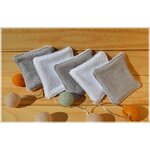 lot lingettes gris blanc