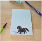 Bloc notes Poney bord