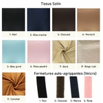 Tissus satin + velcro proteges frontaux 3