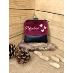 pochette polychon velours brodé réduit