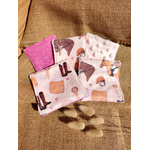 Lot 5 lingettes lavables