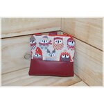 pochette friandises chouettes rouges 1