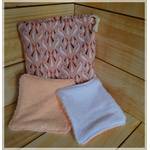 pochon et lingettes paon rose 1
