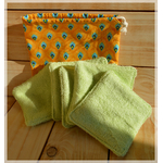 pochon et lingettes plumes jaunes 1