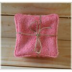 lingettes lavables saumon et rose 2