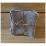 lingettes lavables gris et blanc 2