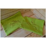 2 pochettes pistache chocolat
