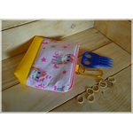 pochette élastiques lison rose jaune 3