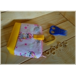 pochette élastiques lison rose jaune 4