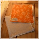 lot 2 lingettes chevaux Fleurs étoilées