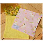 lot 2 lingettes chevaux Calissa rose jaune