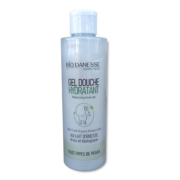 Gel douche au lait d'ânesse bio pour apaiser et hydrater la peau