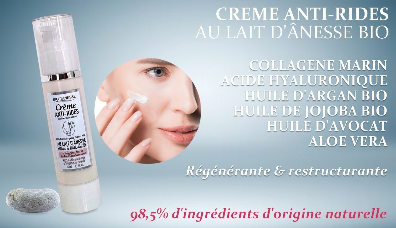 Coffret sérum et crème anti-rides au lait d'ânesse bio