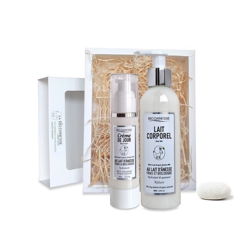 Coffret-creme-de-jour-et-lait-corporel-au-lait-d-anesse-bio