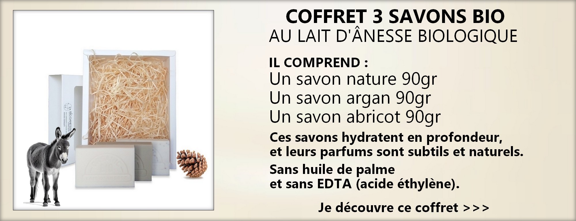 Savon au lait d'ânesse bio - Bio-Danesse - SOINS VISAGE