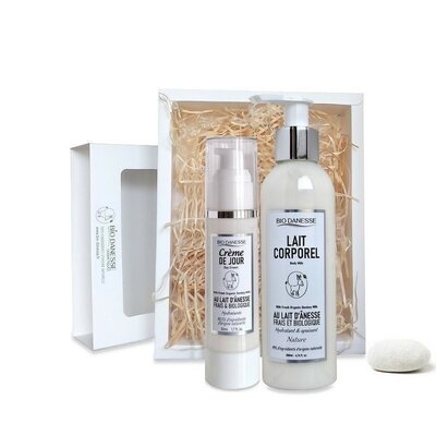 Coffret-creme-de-jour-et-lait-corporel-au-lait-d-anesse-bio