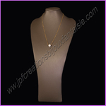 Collier perle deau douce et acier inoxydable