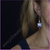 Boucles d'oreilles verre de Murano et cristal de Swarovski violet