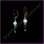 Boucles d'oreilles dormeuses  lapis lazuli, turquoise en acier inoxydable