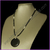 Collier pendent onyx, obsidienne noire et acier inoxydable