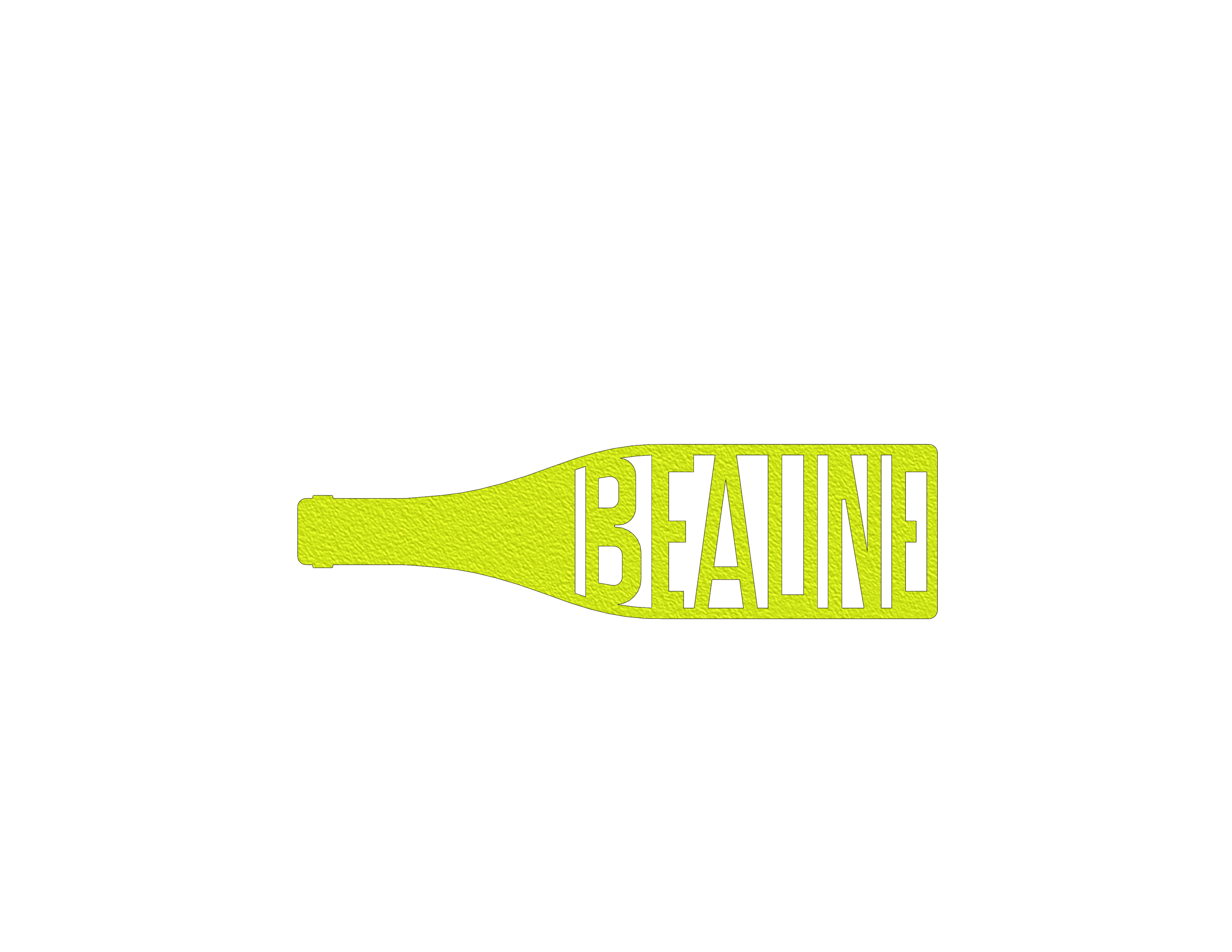 Bouteille BEAUNE jaune