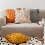 Cushion-Cover-Tassels-Square-Pillow-case-Diamond-Yellow-Ivory-Grey-Cotton-Pillow-Cover-45x45cm-Home-Decoration