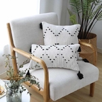 White-Black-Geometric-cushion-cover-Tassels-pillow-cover-Woven-for-Home-decoration-Sofa-Bed-45x45cm-30x50cm