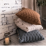 Knit-Cushion-cover-Home-Decoration-45x45cm-Knitted-Pillow-Cover-Simple-Nordic-Style-Grey-Ivory-Coffee-45x45cm