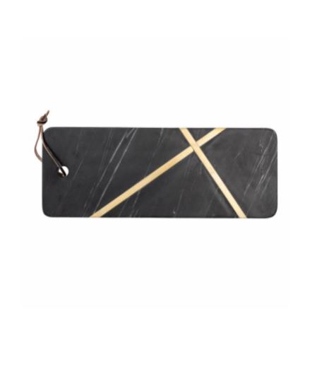 planche à découper marbre noir et doré ELSI BLOOMINGVILLE 40,5x1,5x15,5cm 82049504 (2)