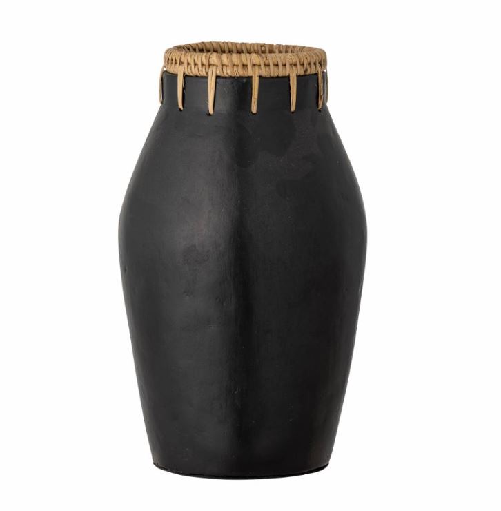 vase noir terre cuite noir DIXON D15 h27cm