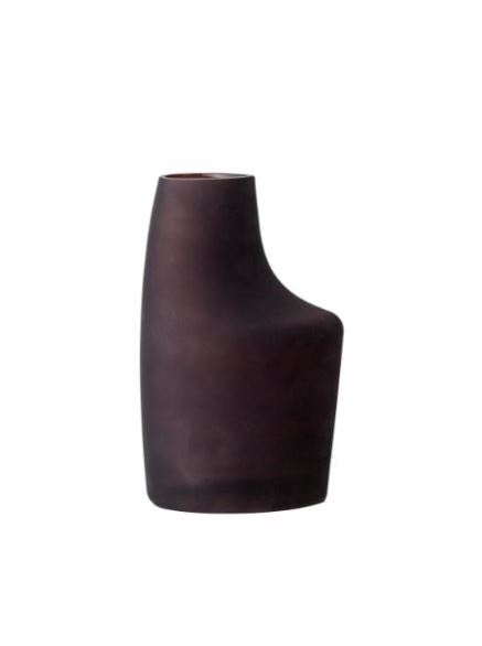 vase en verre - marron - ANDA - 14,5x23,5x10 cm