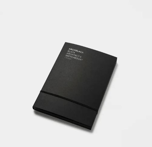 Carnet de dessin noir 9x14cm couverture en liège