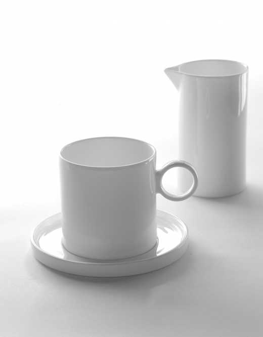 tasse et soucoupe S blanc porcelaine D7 H7 cm SERAX