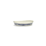 Plat de service FEAST blanc rayures bleues SWIRL B8921013B