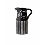 vase troy noir en grès 82050090 D7,5 h17 L11cm bloomingville (2)