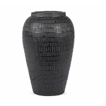 vase l noir faience serax 25,5x25,5x40 cm
