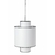 Suspension papier blanc ILAM D40 h53 CARAVANE