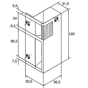 gache-applique-verticale-a-emission_dig251_schema