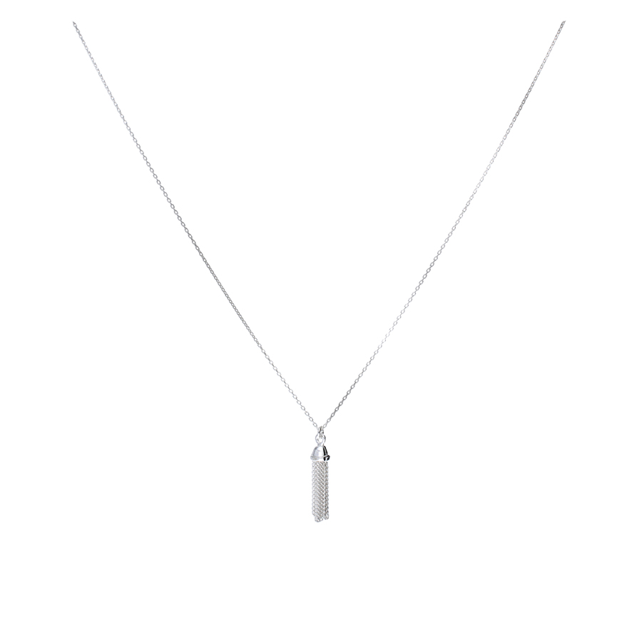 COLLIER POMPON EN ARGENT