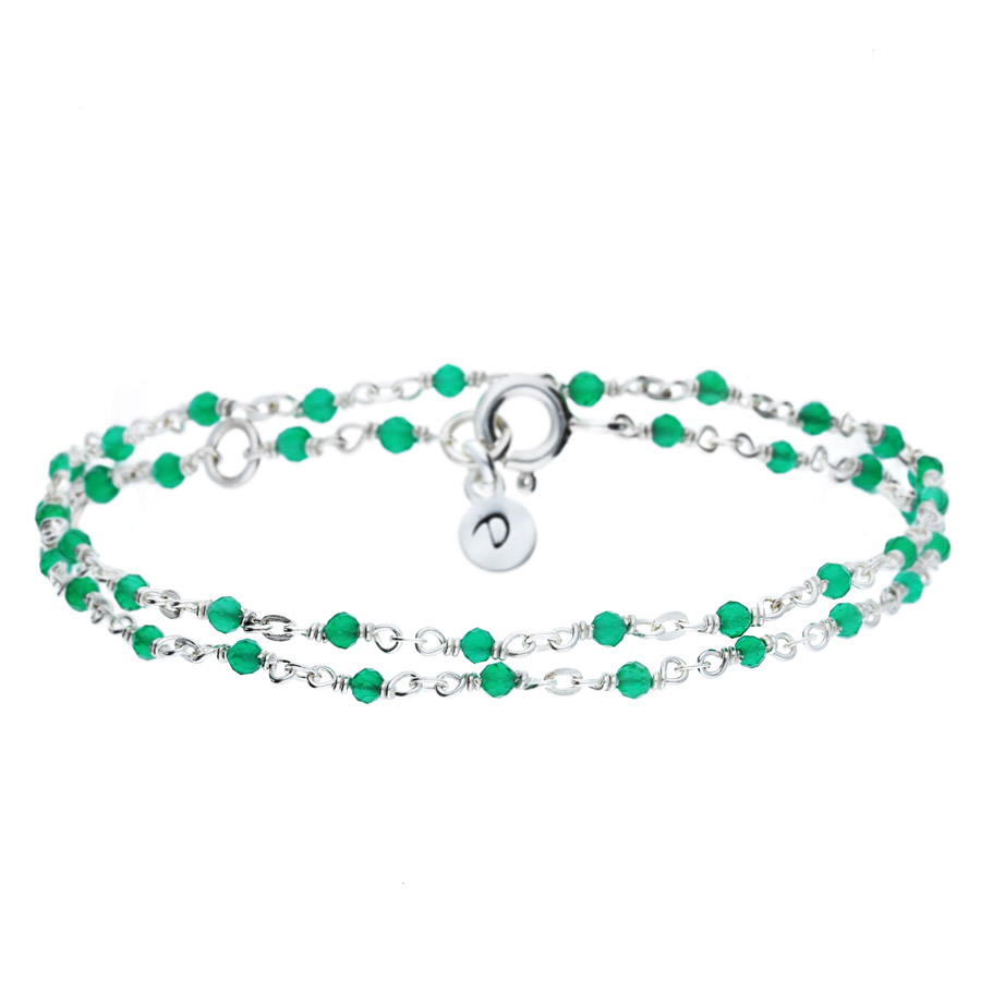 BRACELET BELIZE DOUBLE RANGS VERT