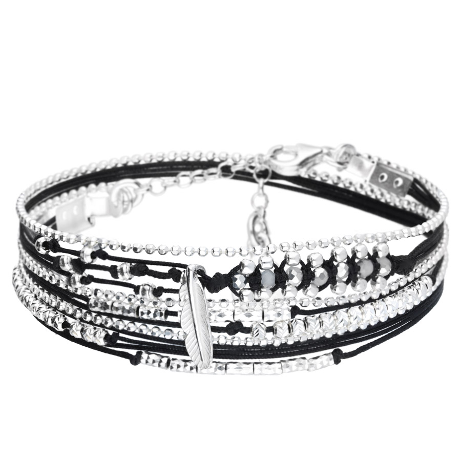 BRACELET SYDNEY TRIPLE TOURS NOIR