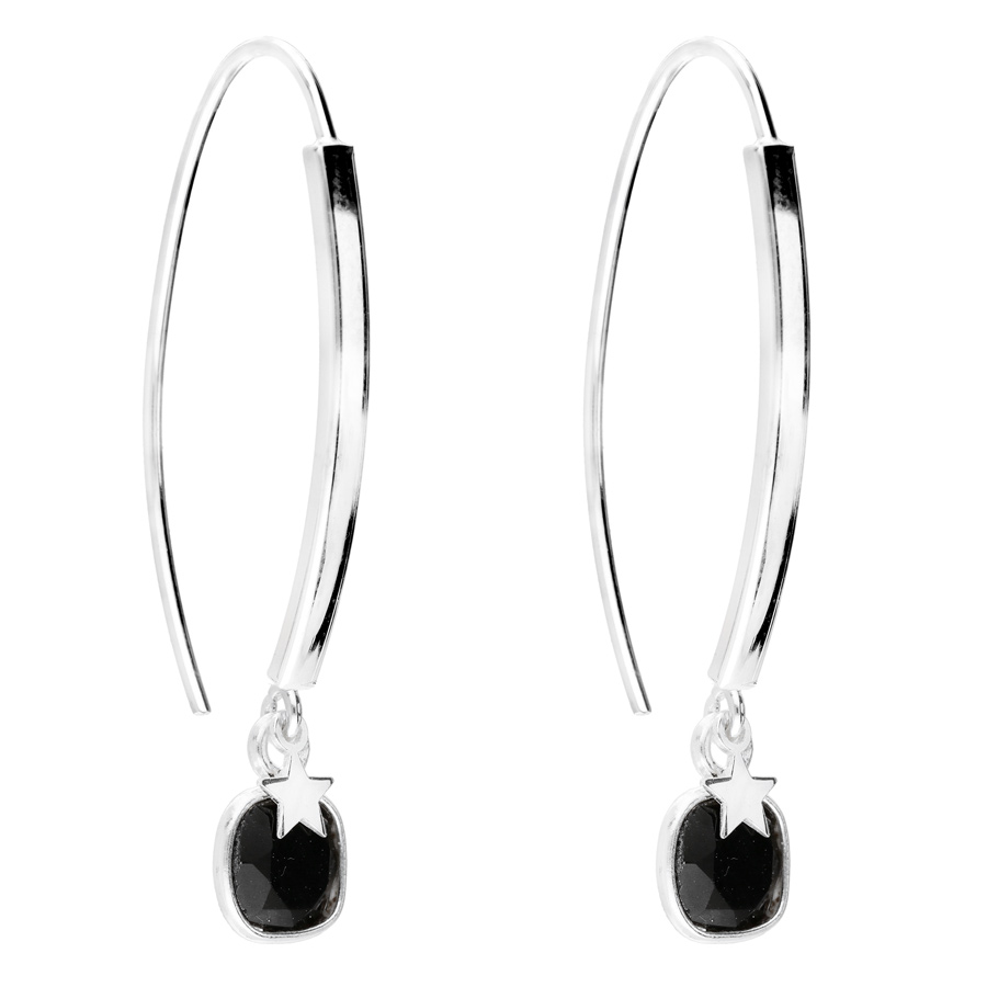 BOUCLES LOVINA CARRE ONYX