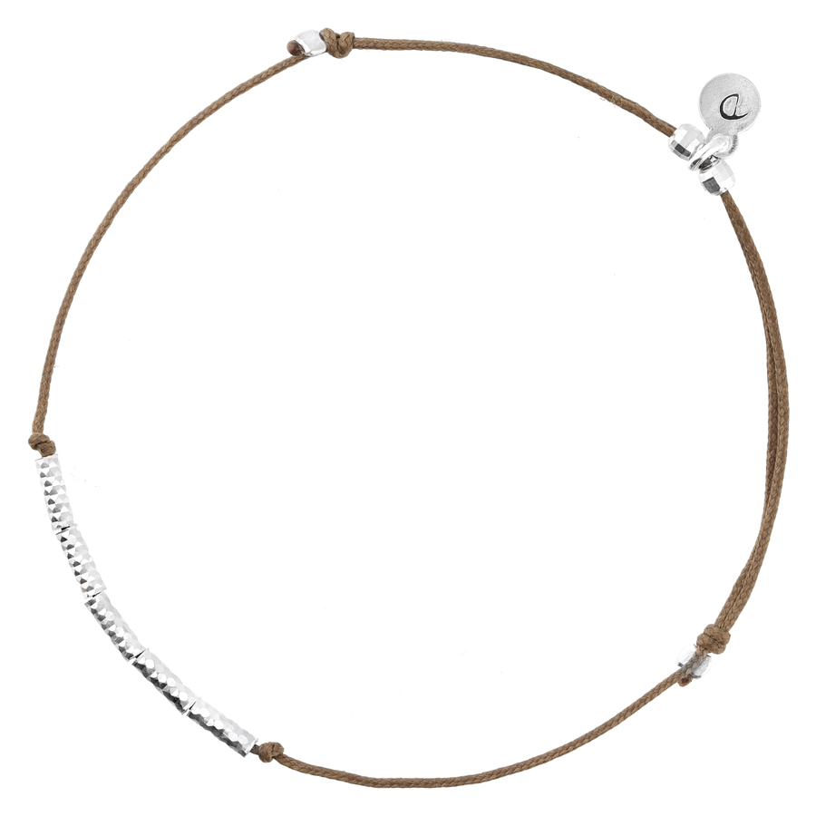 BRACELET CORDON VIENNE CHOCOLAT