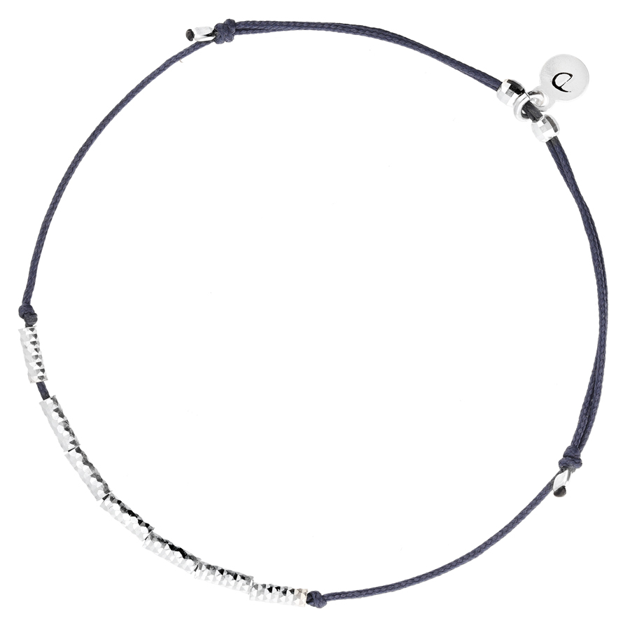 BRACELET MELBOURNE BLEU 7 TUBES DIAMANTES