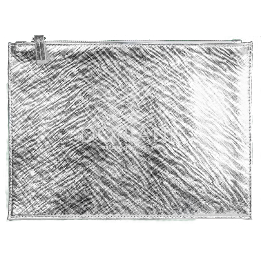 GRANDE POCHETTE GLITTER ARGENT