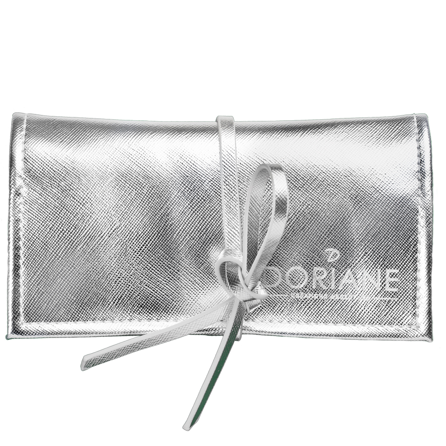 PETITE POCHETTE GLITTER ARGENT TROUSSE BIJOUX ACCESSOIRES