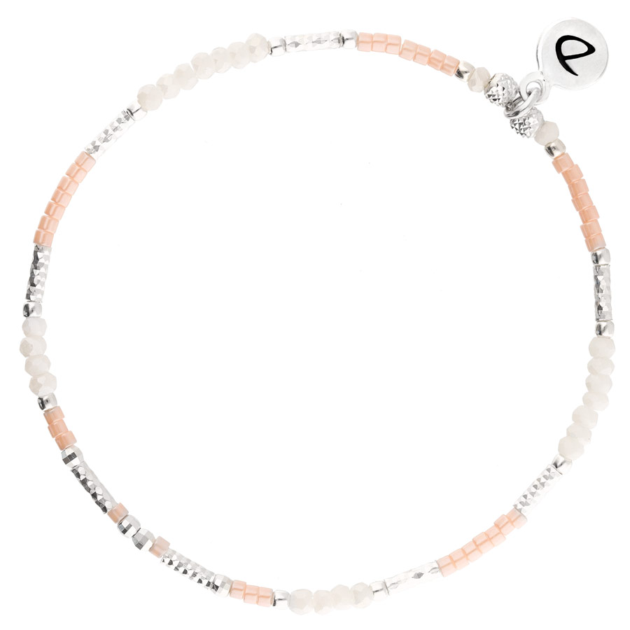 BRACELET ELASTIQUE BRIGHT OPALINE ROSE